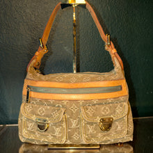 Load image into Gallery viewer, Louis Vuitton Monogram Denim Baggy PM Green Lichen