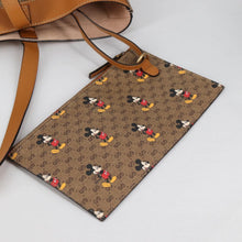 Load image into Gallery viewer, GUCCI X DISNEY GG Supreme Monogram Mickey Mouse Large Shopping Tote with Pouch