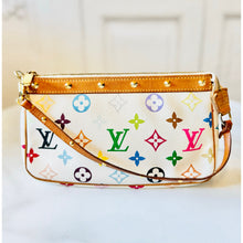 Load image into Gallery viewer, Louis Vuitton X Takashi Murakami Multicolor Blanc Pochette Accessories