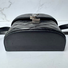 Load image into Gallery viewer, Saint Laurent Lambskin Quilted Monogram June Box Bag Black