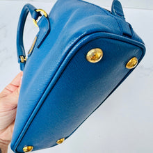Load image into Gallery viewer, Prada Saffiano Lux Mini Promenade Tote Blue