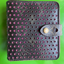 Load image into Gallery viewer, Louis Vuitton Monogram Perforated Compact Zipped Wallet Fuchsia