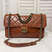 Load image into Gallery viewer, šBlack Friday SpecialšCHANEL Glazed Calfskin Large Perfect Edge Flap Caramel