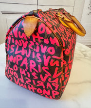 Load image into Gallery viewer, PRELOVED Louis Vuitton Bundle: Monogram Graffiti Speedy 30 and Compact Zippy Wallet