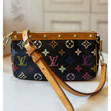 Load image into Gallery viewer, Louis Vuitton X Takashi Murakami Multicolor Noir Pochette Accessories