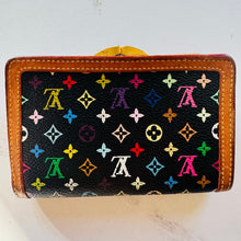 Load image into Gallery viewer, Louis Vuitton Takashi Murakami Monogram Multicolor Noir French Purse Wallet
