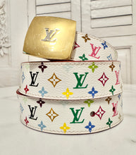 Load image into Gallery viewer, PRELOVED Louis Vuitton X Takashi Murakami Multicolor Blanc Belt size 80/32