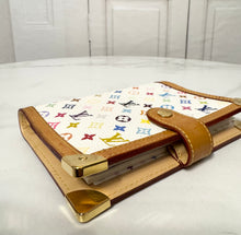 Load image into Gallery viewer, PRELOVED Louis Vuitton Takashi Murakami Monogram Multicolor Blanc Small Ring Agenda