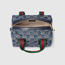 Load image into Gallery viewer, BRAND NEW Gucci GG Denim Small Boston Bag