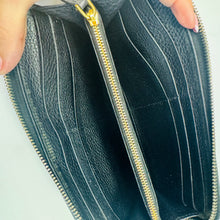 Load image into Gallery viewer, Prada Black Vitello Continental Zippy Wallet