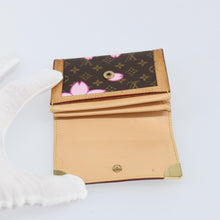 Load image into Gallery viewer, Louis Vuitton Takashi Murakami Cherry Blossom Porte Monnaie Plat Card Case