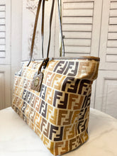 Load image into Gallery viewer, PRELOVED FENDI Zucca Selleria Tote