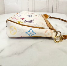 Load image into Gallery viewer, PRELOVED Louis Vuitton X Takashi Murakami Monogram Multicolor Blanc Pochette Accessories