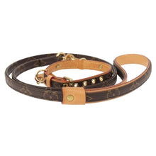 Load image into Gallery viewer, Louis Vuitton Monogram Baxter Dog Collar and Leash Set