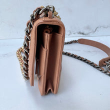 Load image into Gallery viewer, CHANEL Chanel 19 Wallet On Chain WOC Caramel
