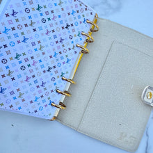 Load image into Gallery viewer, Louis Vuitton Damier Azur Medium Ring Agenda