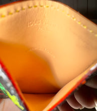 Load image into Gallery viewer, PRELOVED Louis Vuitton Takashi Murakami Monogram Multicolor Noir Mirror and Case / Card Case