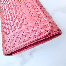 Load image into Gallery viewer, Prada Madras Continental Woven Leather Wallet