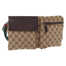 Load image into Gallery viewer, GUCCI Monogram Double Pocket Belt Bag