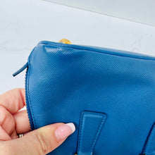 Load image into Gallery viewer, Prada Saffiano Lux Mini Promenade Tote Blue