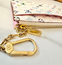 Load image into Gallery viewer, PRELOVED Louis Vuitton Takashi Murakami Multicolor Blanc Pochette Cles