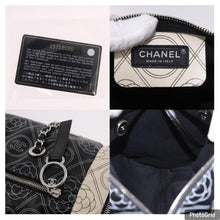 Load image into Gallery viewer, CHANEL Coated Canvas Camellia Printed Calfskin Bowling Bag