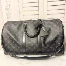 Load image into Gallery viewer, Louis Vuitton Monogram Eclipse Keepall Bandouliere 45