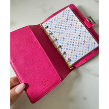 Load image into Gallery viewer, Louis Vuitton Takashi Murakami Monogram Multicolor Noir Small Ring Agenda