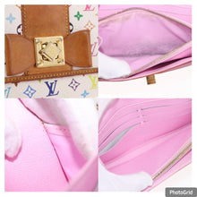 Load image into Gallery viewer, Louis Vuitton X Takashi Murakami Monogram Multicolor Blanc Sarah Noeud Wallet