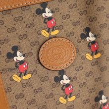 Load image into Gallery viewer, GUCCI X DISNEY GG Supreme Monogram Mickey Mouse Large Shopping Tote with Pouch