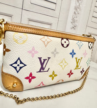Load image into Gallery viewer, PRELOVED Louis Vuitton Takashi Murakami Monogram Multicolor Blanc Pochette Milla MM