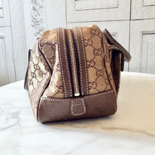 Load image into Gallery viewer, Gucci GG Monogram Lurex Heart Lock Boston Bag