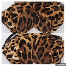 Load image into Gallery viewer, Salvatore Ferragamo Calf Hair Leopard Print Top Handle Bag