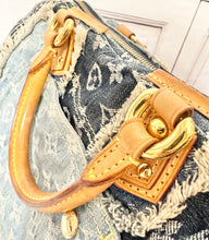 Load image into Gallery viewer, PRELOVED Louis Vuitton Denim Patchwork Speedy 30