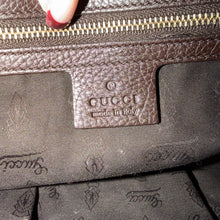 Load image into Gallery viewer, Gucci Brown Calfskkin Heritage Web Horsebit Hobo