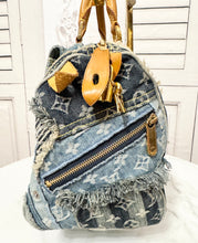 Load image into Gallery viewer, PRELOVED Louis Vuitton Denim Patchwork Speedy 30