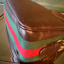 Load image into Gallery viewer, Gucci Brown Calfskkin Heritage Web Horsebit Hobo