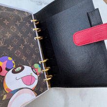 Load image into Gallery viewer, Louis Vuitton Red Epi Medium Ring Agenda