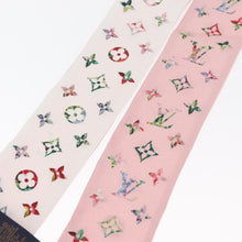 Load image into Gallery viewer, Louis Vuitton Silk Garden Monogram BB Bandeau Twilly Scarf Pink
