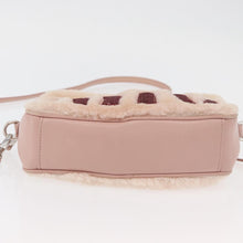 Load image into Gallery viewer, Miu Miu Pink Shearling Sequin Logo Camera Bag