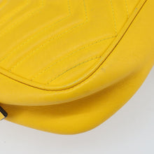 Load image into Gallery viewer, Gucci Yellow Matelasse GG Marmont Crossbody