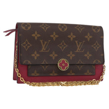 Load image into Gallery viewer, Louis Vuitton Monogram Flore Chain Wallet Fuchsia