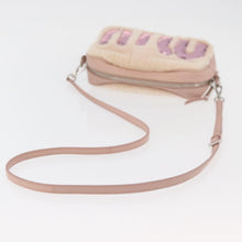 Load image into Gallery viewer, Miu Miu Pink Shearling Sequin Logo Camera Bag