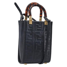 Load image into Gallery viewer, Fendi Vitello FF Embossed Mini Fendi Sunshine Shopper Tote