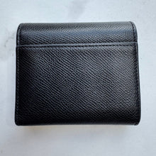 Load image into Gallery viewer, Christian Dior Grained Calfskin Saddle Lotus Wallet Black