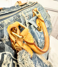 Load image into Gallery viewer, PRELOVED Louis Vuitton Denim Patchwork Speedy 30