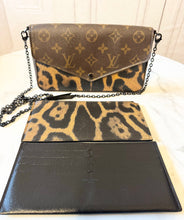 Load image into Gallery viewer, PRELOVED Louis Vuitton Monogram Animal Print Pochette Felicie Chain Wallet