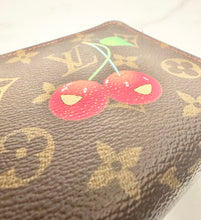Load image into Gallery viewer, ✨💐Mother’s Day Markdown💐✨ PRELOVED Louis Vuitton X Takashi Murakami Monogram Cerises Zippy Wallet and Cerises Coin Purse Bundle