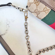 Load image into Gallery viewer, Gucci Horsebit NM Web Chain Clutch GG Canvas Small