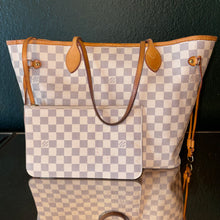 Load image into Gallery viewer, Louis Vuitton Damier Azur Neverfull MM with Pouch